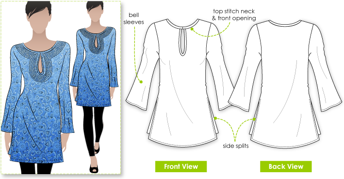 Style Arc Sandy Top Summer Dress Pattern