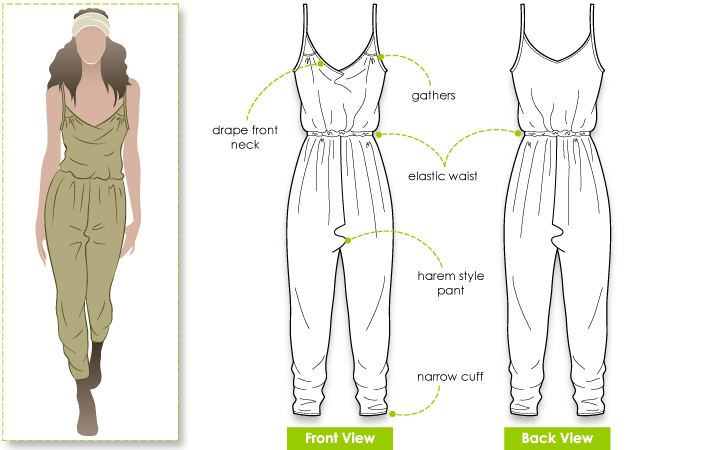 Style Arc's Hayley Harem Pants Pattern