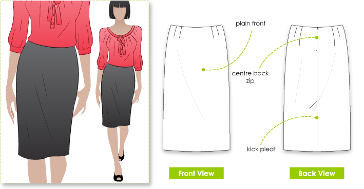 How to Make a Beautifully Easy Stretch Pencil Skirt | Envato Tuts+