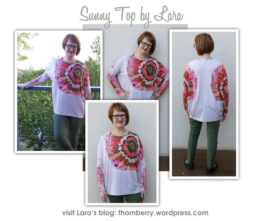 Sunny Knit Top Sewing Pattern By Lara And Style Arc - Cocoon shaped long sleeved knit top