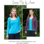 Susan Top Sewing Pattern By Anne And Style Arc