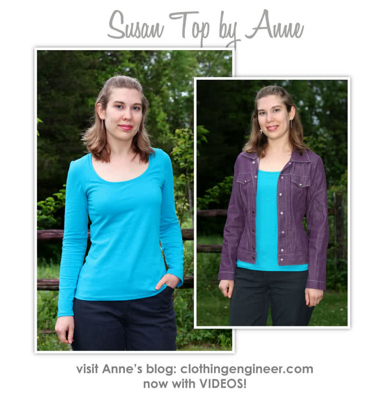 Susan Top Sewing Pattern By Anne And Style Arc - Great U-neck top