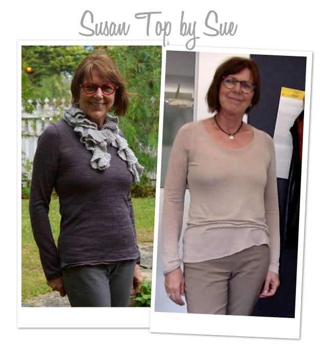 Susan Top Sewing Pattern By Sue And Style Arc - Great U-neck top