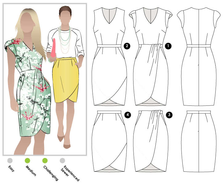 Tulip Dress Sewing Pattern By Style Arc
