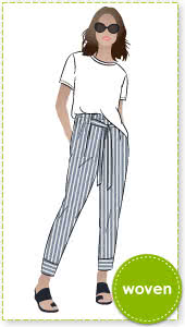 Tully Pant + Gem Tee Sewing Pattern Bundle By Style Arc - Discounted Tully Pant and Gem Tee pattern bundle.