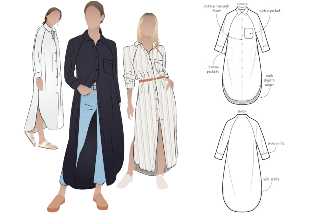Style Arc Ladies Sewing Pattern Toni Dress MLDW040S-M 