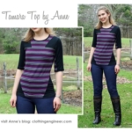 Tamara Knit Top Sewing Pattern By Anne And Style Arc