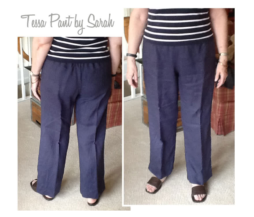 Tessa Pant Sewing Pattern By Sarah And Style Arc - Not too slim and not too wide; just perfect pull-on pant