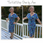 Tia Knit Wrap Dress Sewing Pattern By Ann And Style Arc