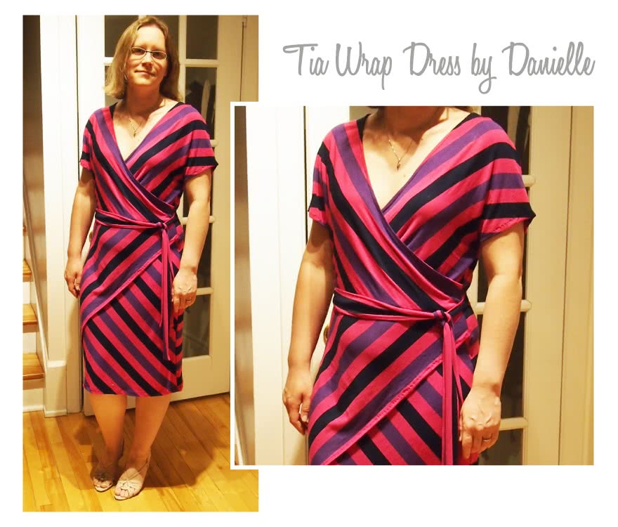 Tia Knit Wrap Dress Sewing Pattern By Danielle And Style Arc - Slip on wrap dress with a difference