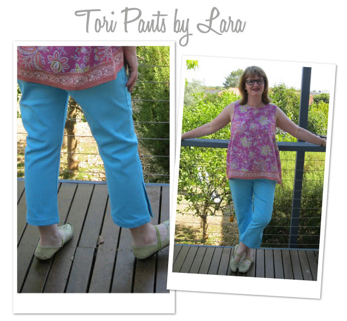 Tori Crop Pant Sewing Pattern By Lara And Style Arc - Easy wear pull on crop pant with side leg detail