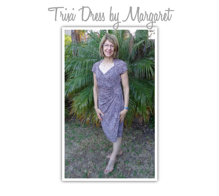 Trixi Knit Wrap Dress Sewing Pattern By Margaret And Style Arc - A new take on the wrap dress