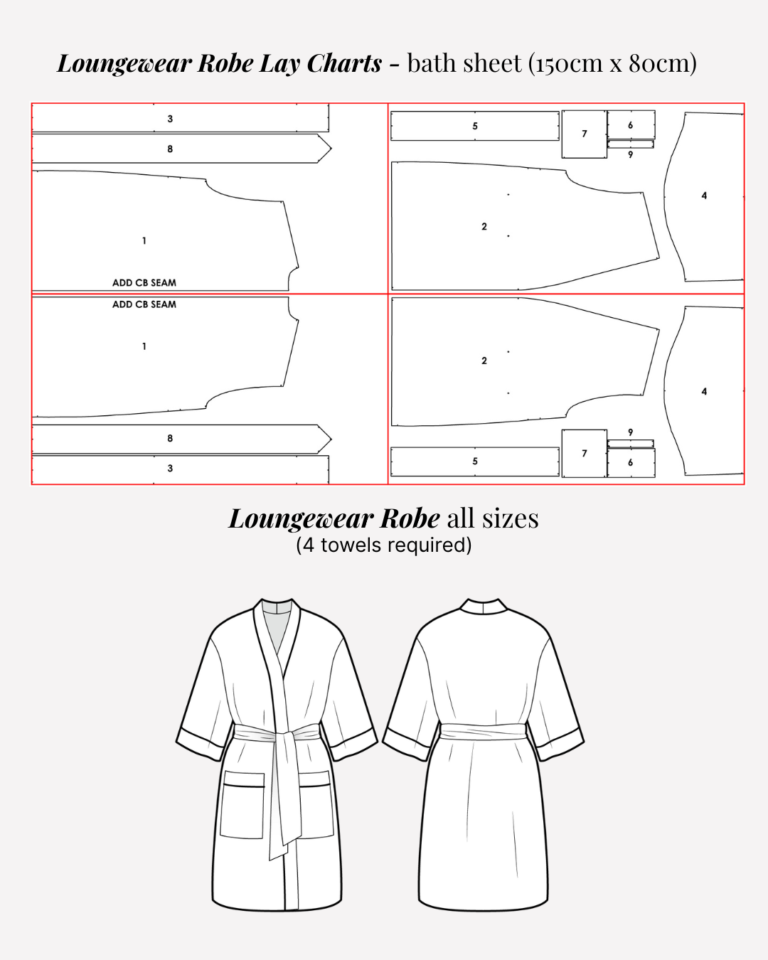 Loungewear Robe – Beach Towel Hack – Sewing Tutorials – Style Arc
