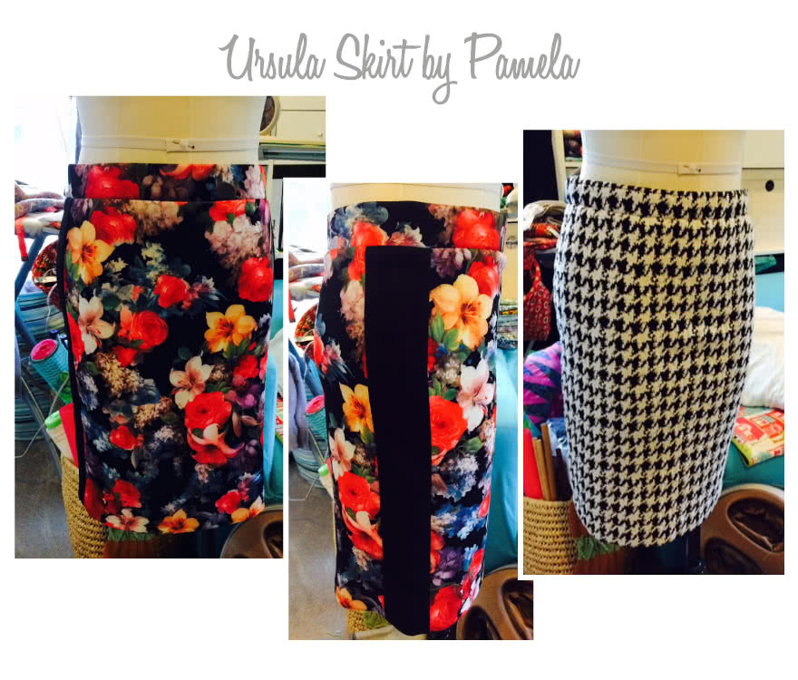 Ursula Ponte Skirt Sewing Pattern By Pamela And Style Arc - Ponte skirt with elastic waist & side panels