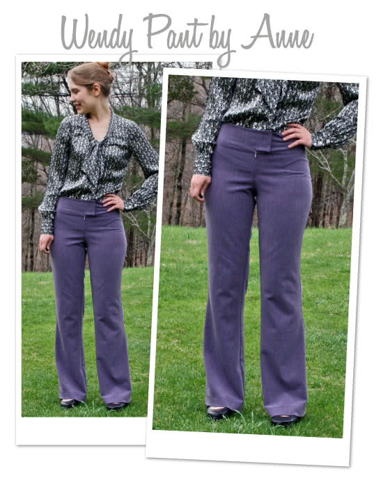 Wendy Pant Sewing Pattern By Anne And Style Arc - Pull-on pants with wide waistband