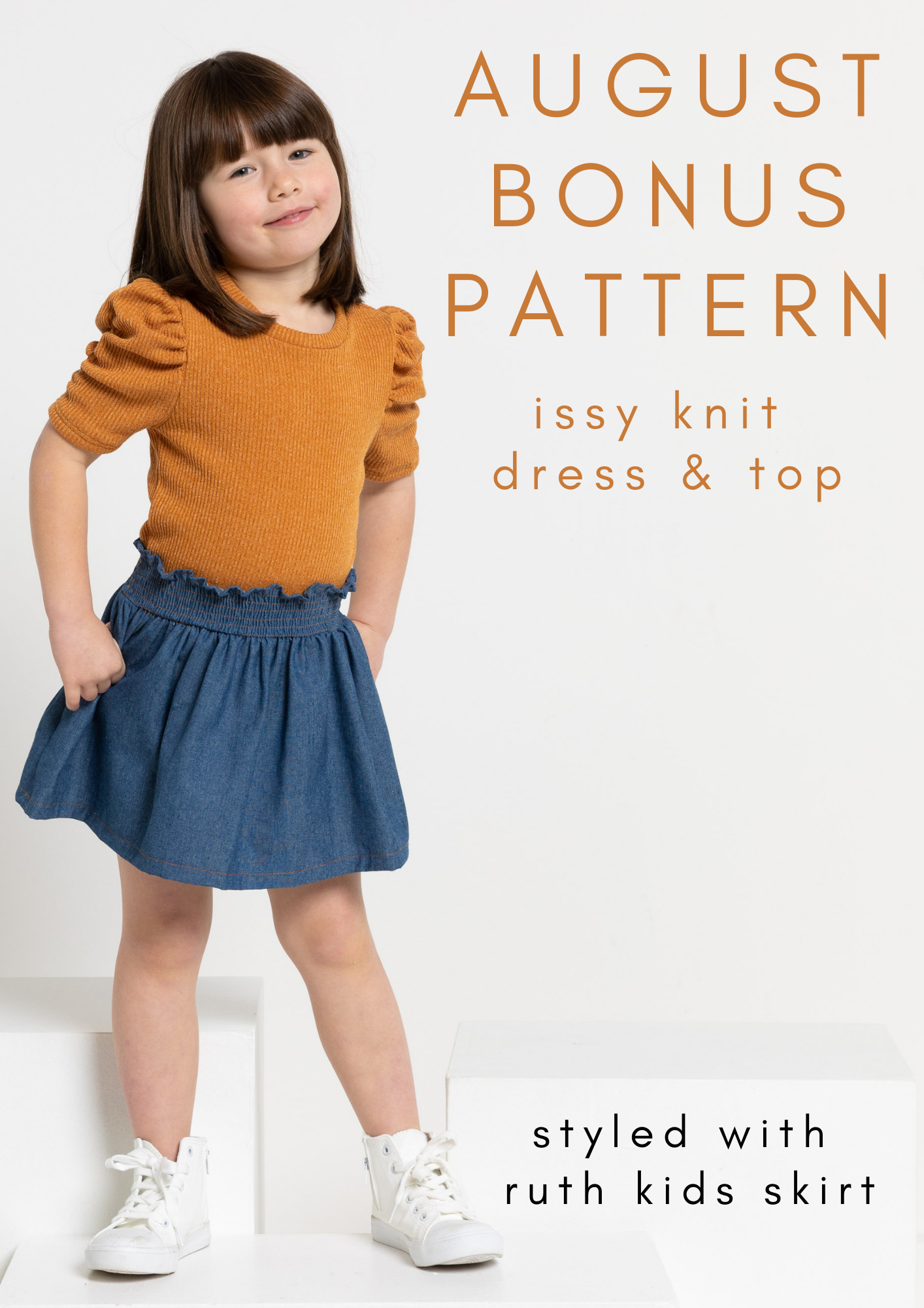 Style Arc's August Bonus Pattern: Issy Knit Dress / Top - available to purchase in Kids sizing 02-08 or Teens sizing -8-16