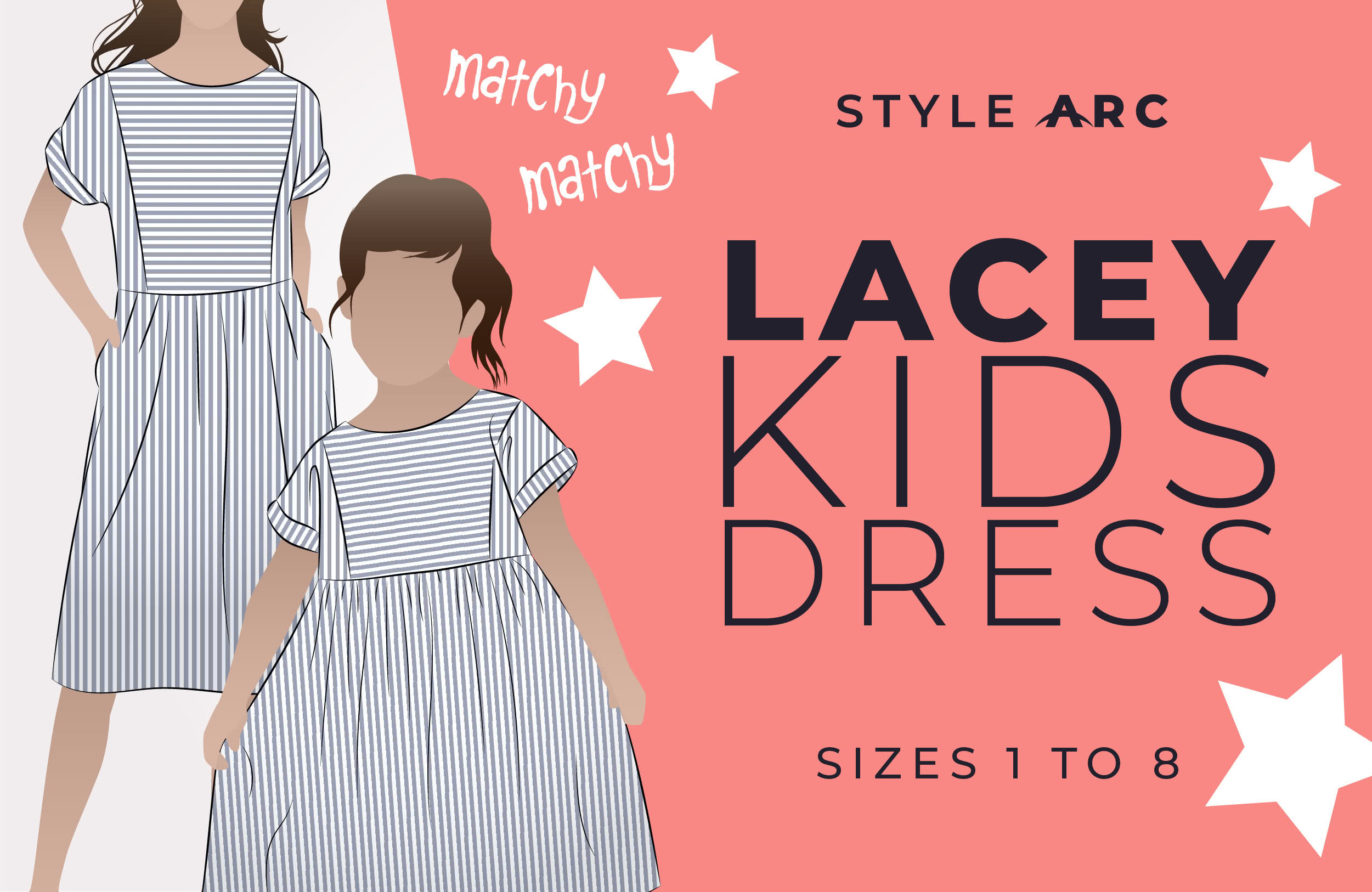 Lacey Kids Dress- Available in sizes 1-8