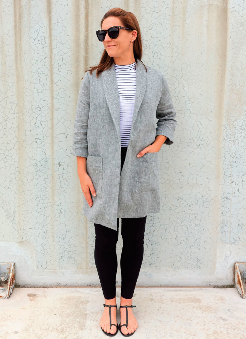 Loren Jacket in a linen