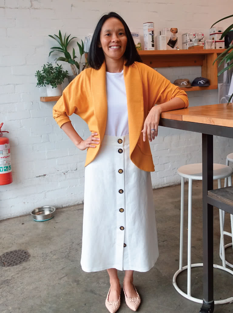 Discounted Get the look - Brunch with Friends - In this pattern bundle you will receive: Gem Tee, Sutton Skirt and Fiona Cardi