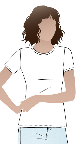 Alannah T-Shirt By Style Arc - The ultimate basic T-shirt