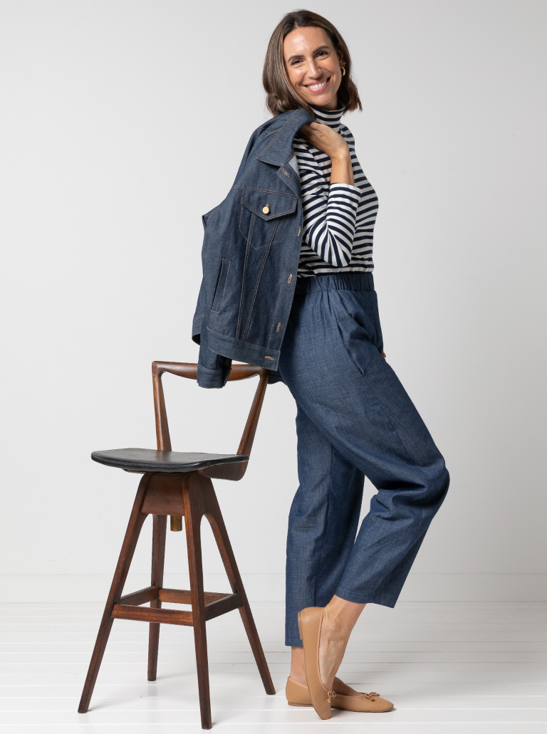 Alexi Top By Style Arc - Knit pull on skivvy with roll neck