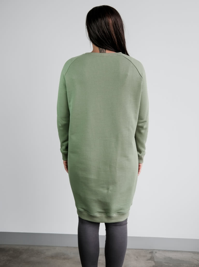 Anderson Knit Dress By Style Arc - Sports luxe Raglan sleeve windcheater style dress with rib trim.