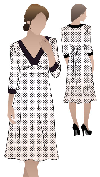 Anna Dress By Style Arc - A good basic pull on dress