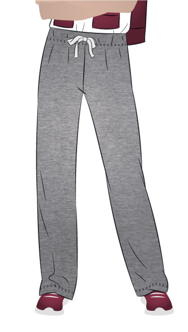 Anna Pant By Style Arc - Straight leg, drawstring waisted pant