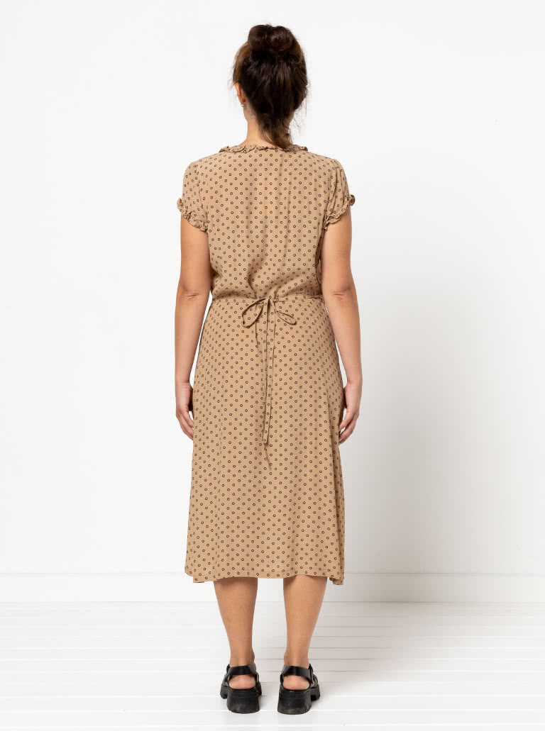 Annabelle Woven Dress Sewing Pattern By Style Arc - Woven wrap dress sewing pattern.