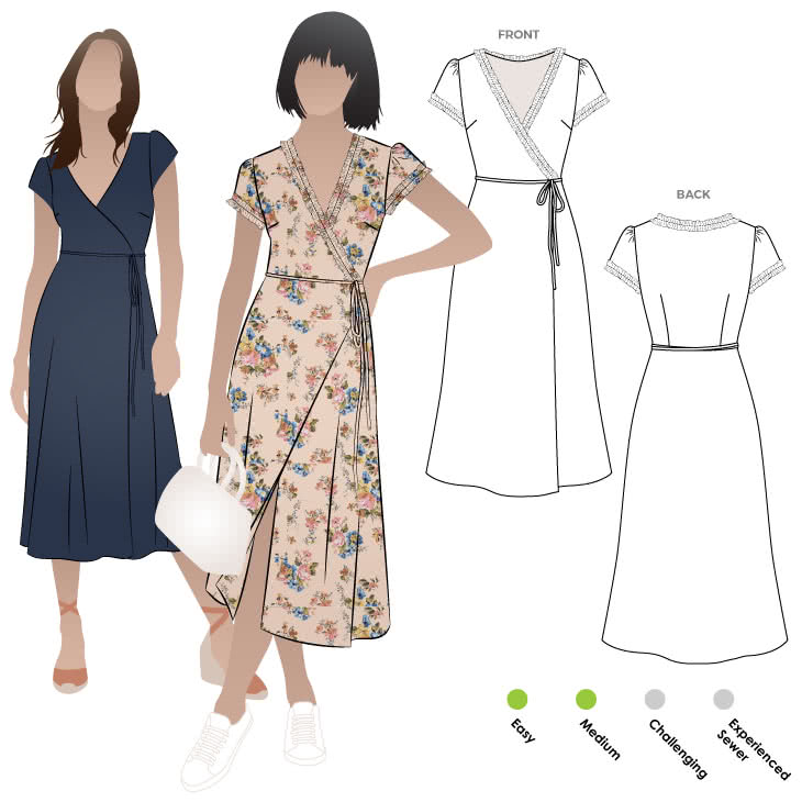 Annabelle Woven Dress Sewing Pattern – Casual Patterns – Style Arc