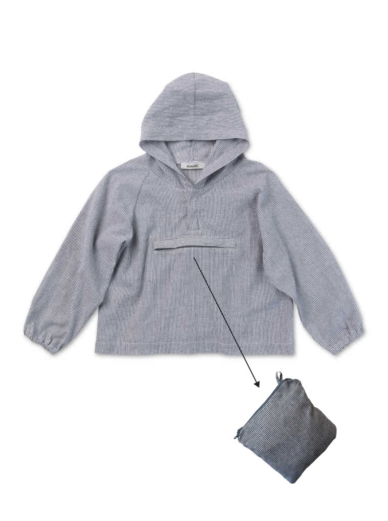 Ash Kids Anorak By Style Arc - Anorak with hood and zip pocket