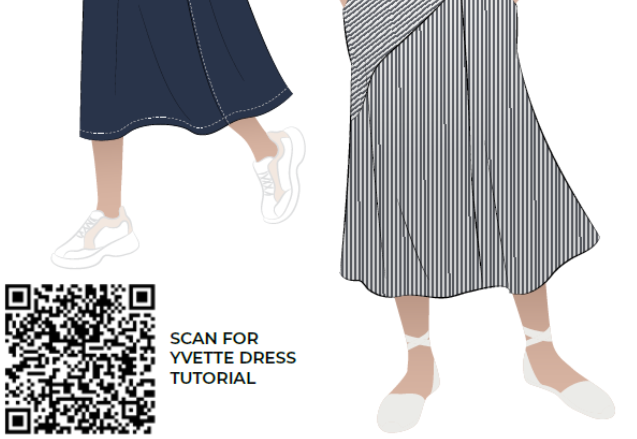 Find tutorials using the QR code on your construction sheet