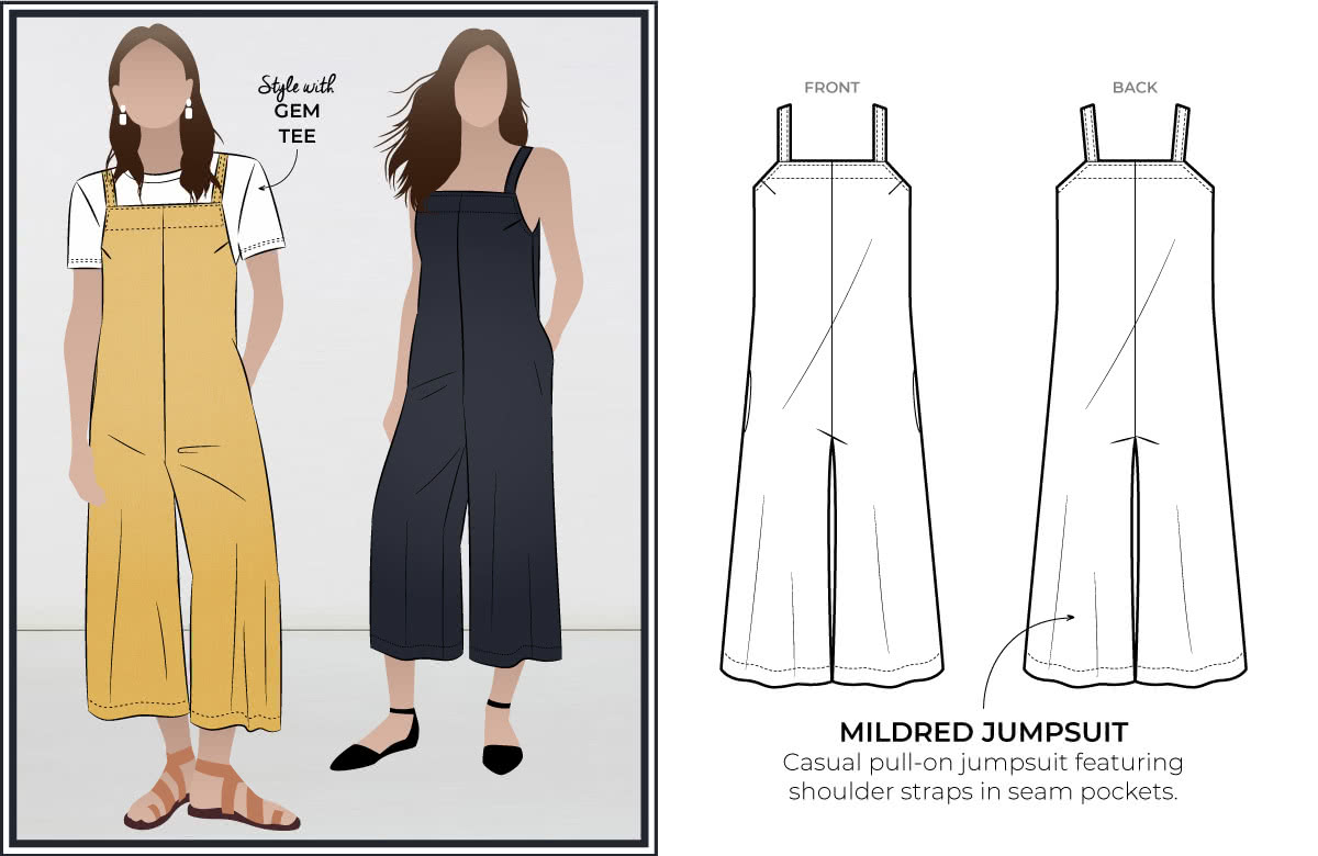 computer Eervol De gasten New Release – The Mildred Jumpsuit Sewing Pattern for Women – Updates –  Style Arc