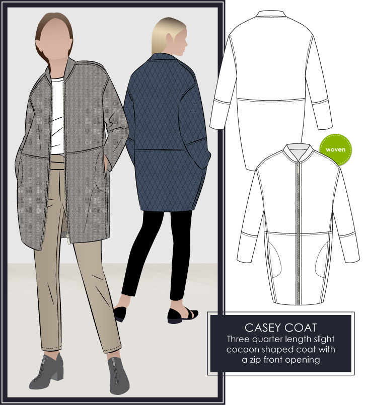 Casey Coat by Style Arc