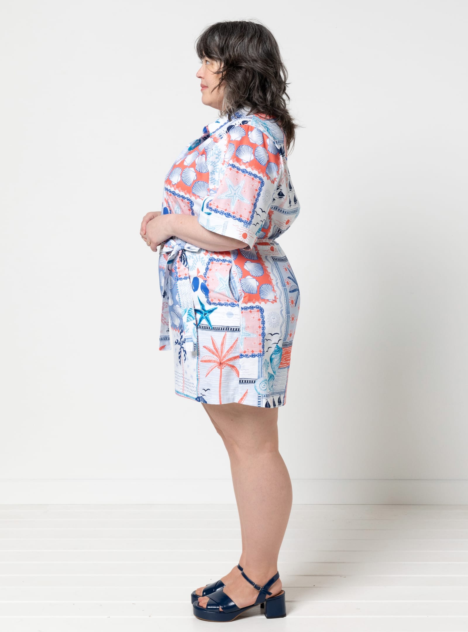 Beckers Woven Dress By Style Arc - Two looks in one, a fitted dress and a pull-on relaxed style shirt