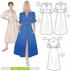 Belle Woven Dress Sewing Pattern – Casual Patterns – Style Arc