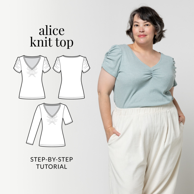 Knitting Top Tutorial Alice Knit Top – Sewing Tutorials – Style Arc