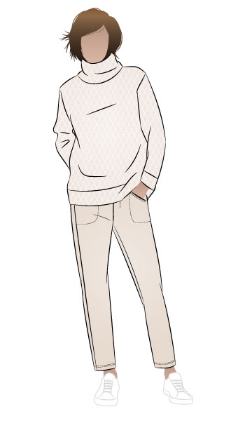 Brooklyn Pant + Top Outfit By Style Arc - Brooklyn knit Pant + Top outfit