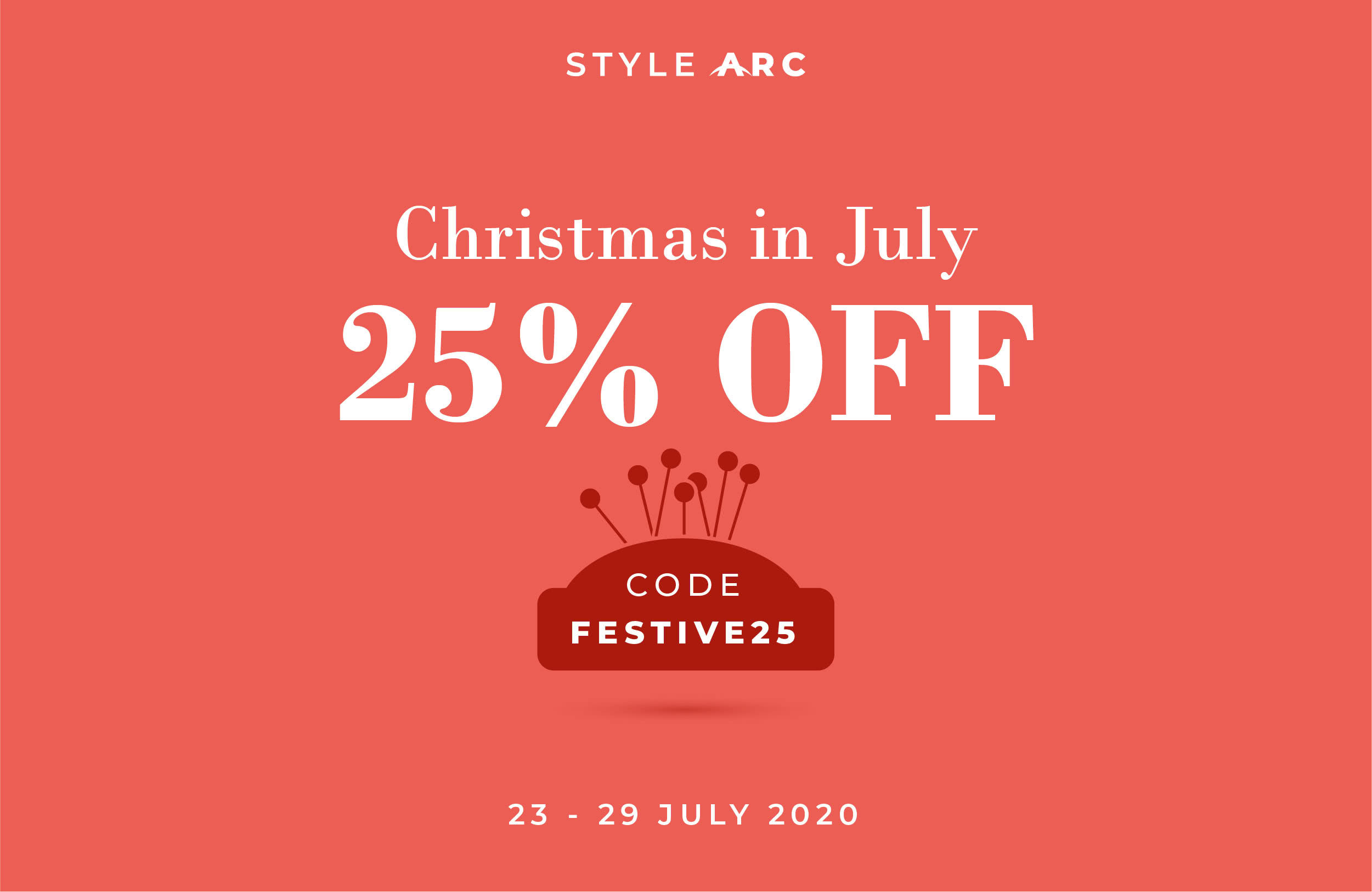 Christmas in July 2020 - Coupon code: FESTIVE25 on our Site and Etsy