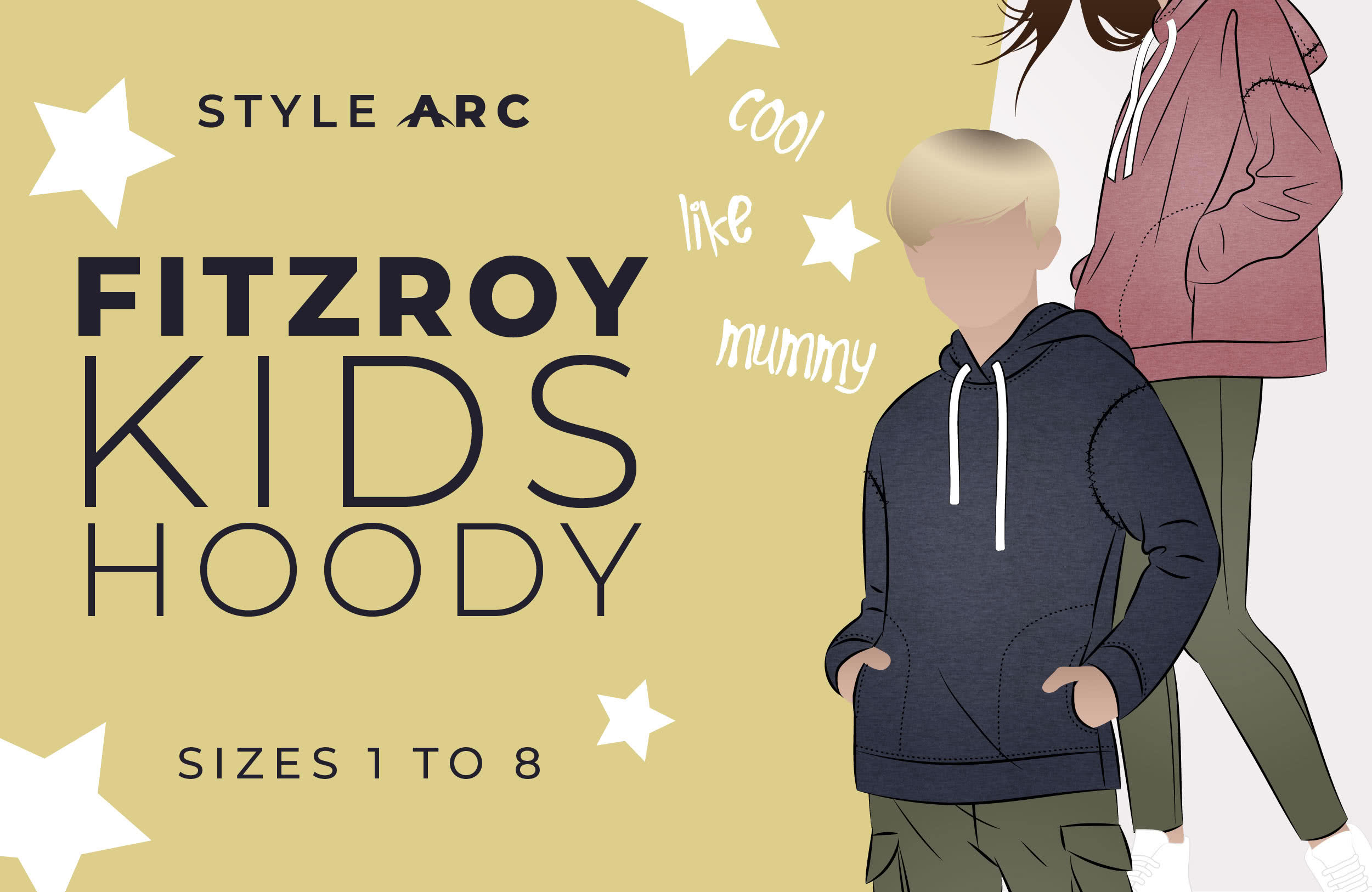 Fitzroy Kids Hoody - Available in sizes 1-8