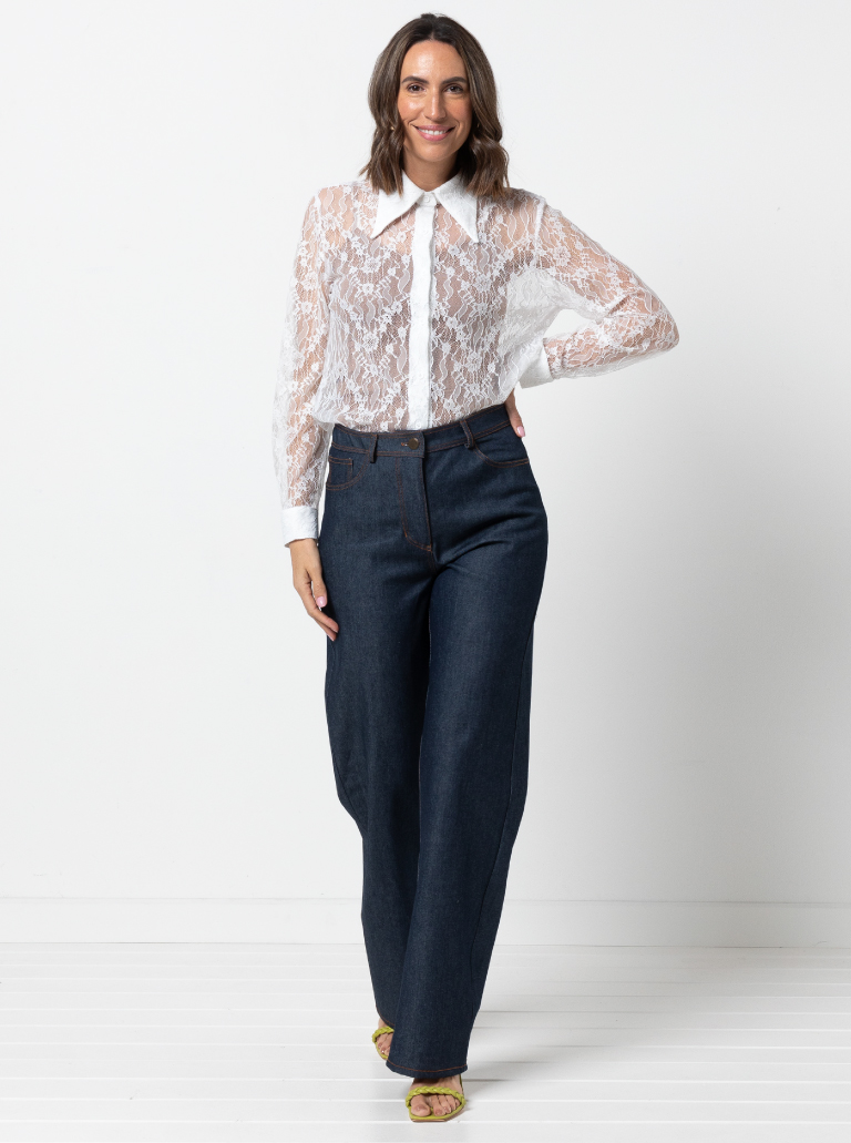 Carlisle Jean By Style Arc - Traditional wide/straight leg jean that sits on the waist.
