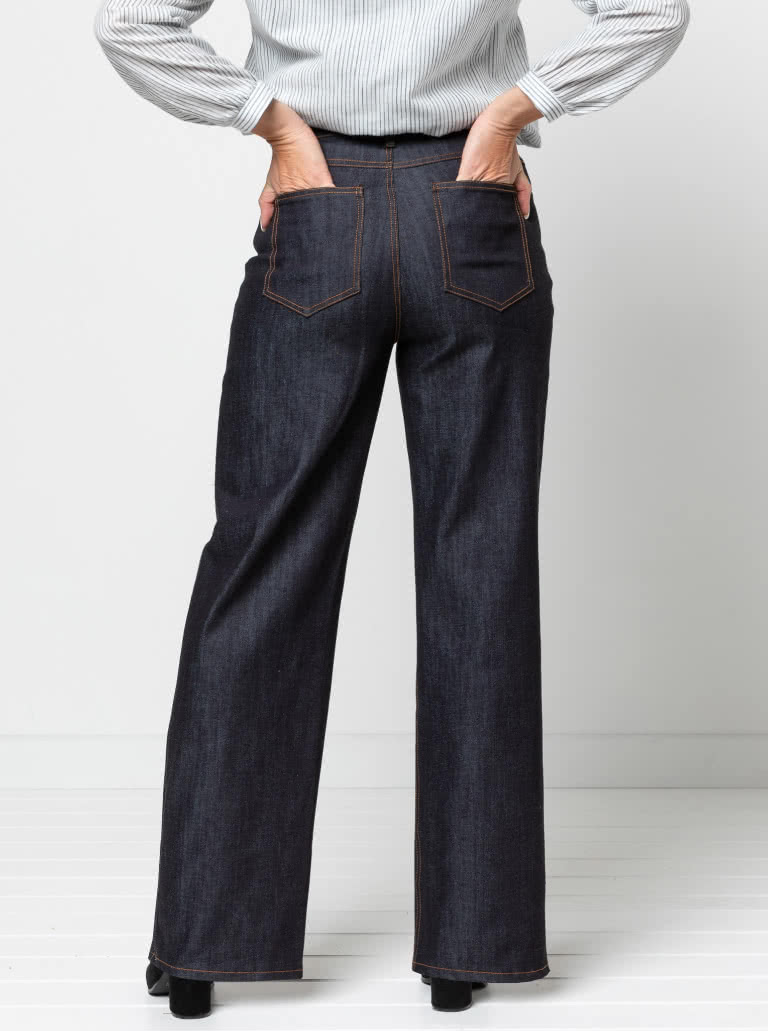 Carlisle Jean By Style Arc - Traditional wide/straight leg jean that sits on the waist.