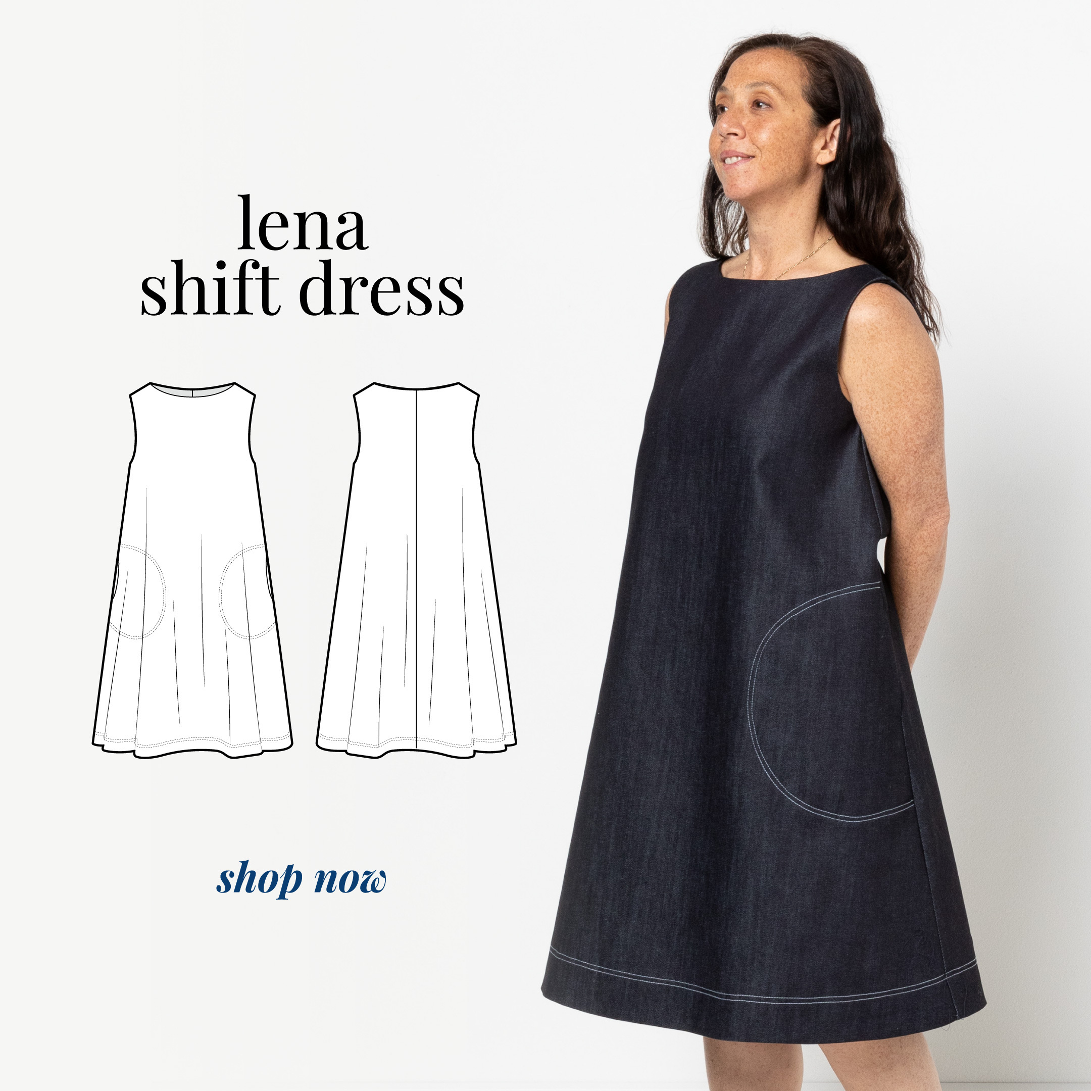 Jan Bonus Pattern - Lena Shift Dress