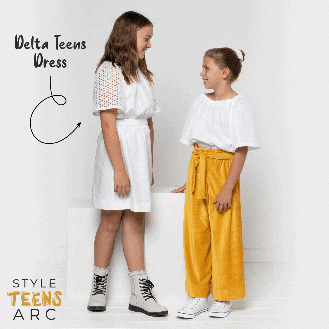 Delta Teens Top & Dress Featured with the - Olive Teen Pant May bonus pattern when shopping at stylearc.com