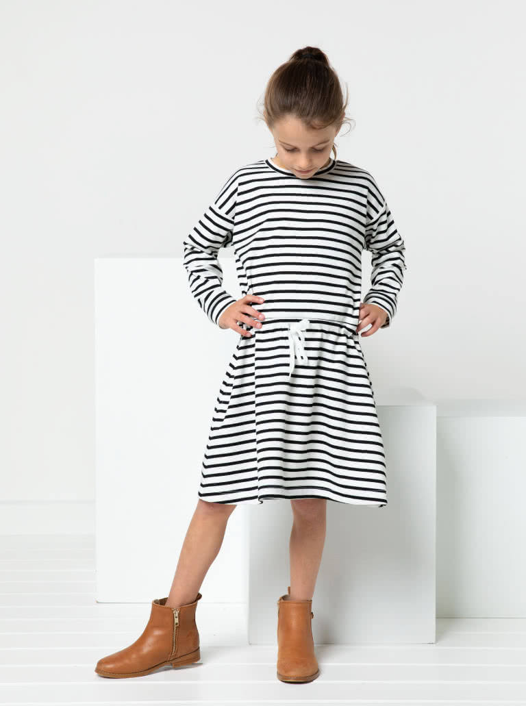 Clara Kids Knit Dress Sewing Pattern MultiSize Dress Sewing Patterns