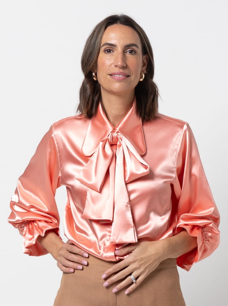 Clayton Woven Shirt Pack By Style Arc - Shirt with two body shape options - a "relaxed shape" shirt with a back yoke and optional collars, sleeves and pockets or a "classic fit" shirt with optional front and back yokes, sleeves, collars and pockets.