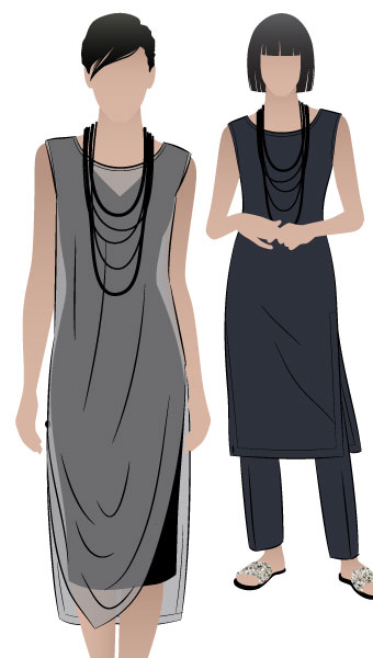 Cleo Designer Long Tabard By Style Arc - This designer tabard is a great versatile piece that can be worn over a pant, as well as the Cleo dress