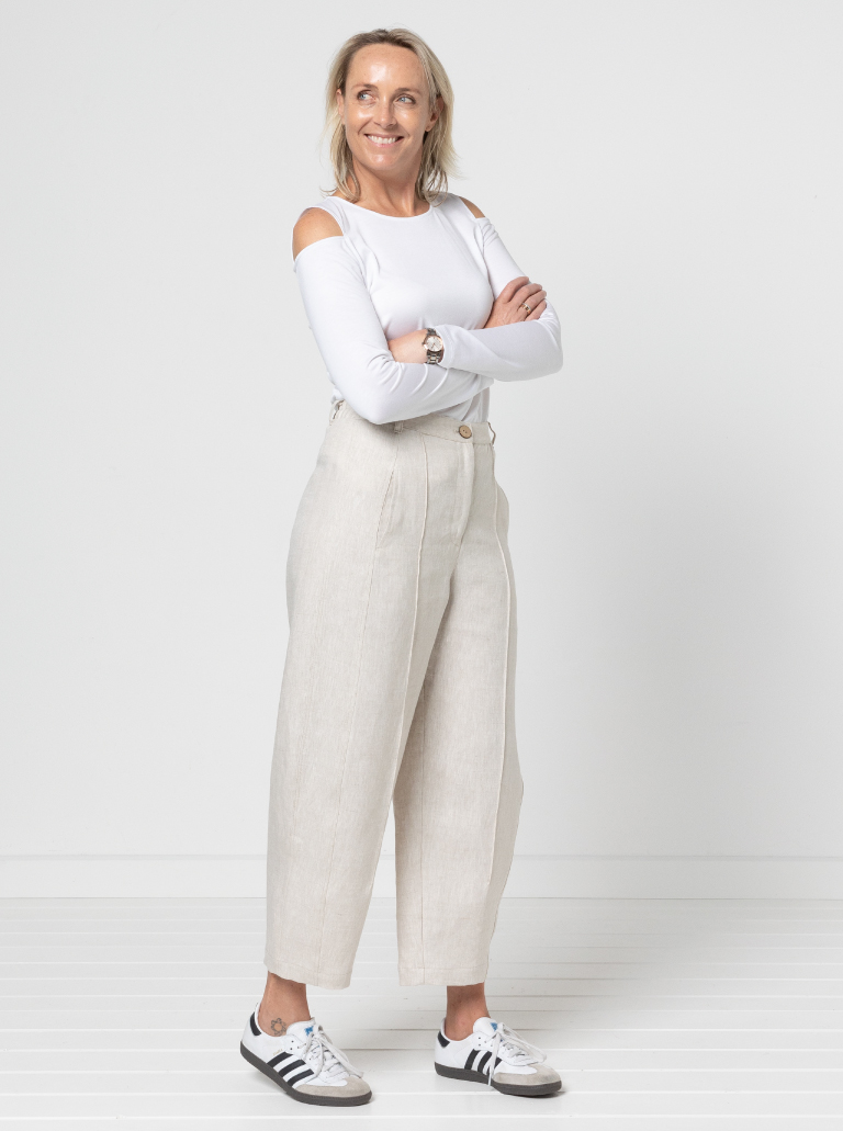 Cold Shoulder Knit Top Sewing Pattern By Style Arc - Knit top with the trendy cut out shoulder feature