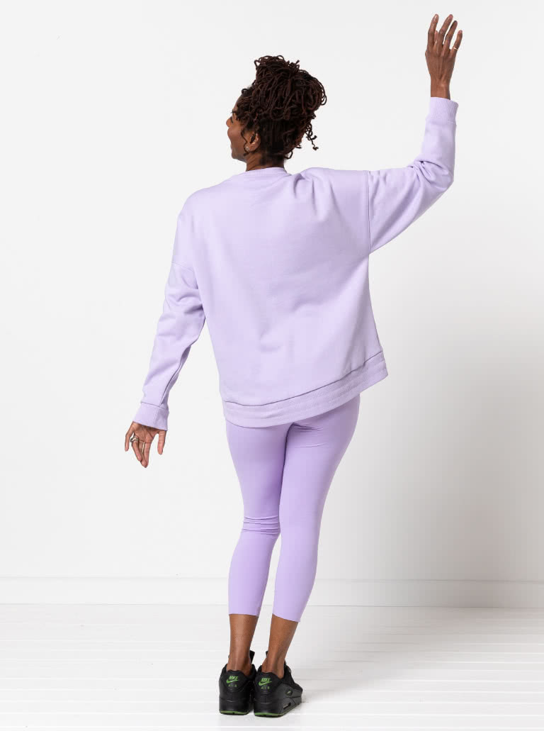 Columbus Knit Legging By Style Arc - Stretch legging with wide waistband and side pocket panelling.