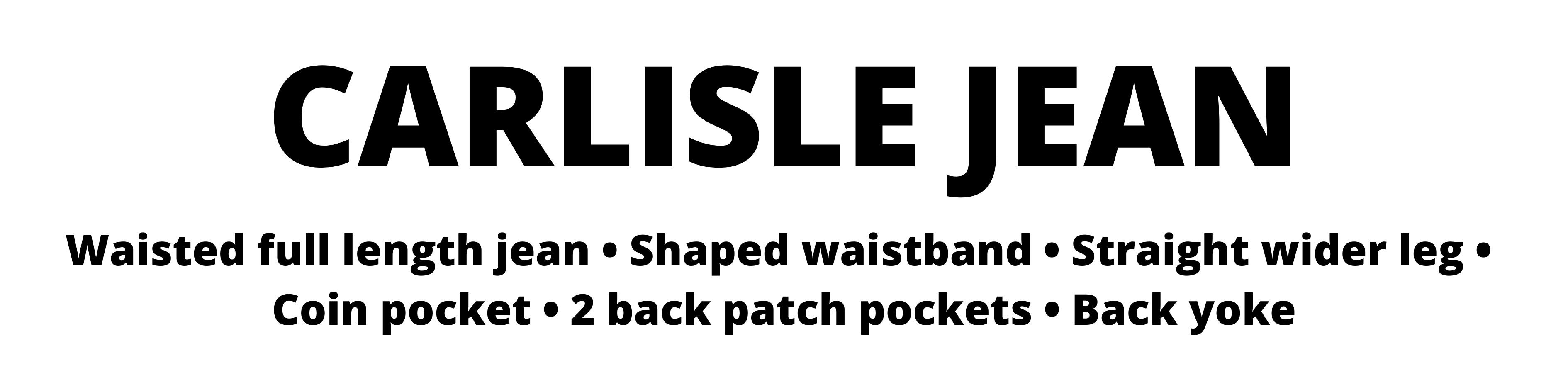 Carlisle Jean - New Pattern